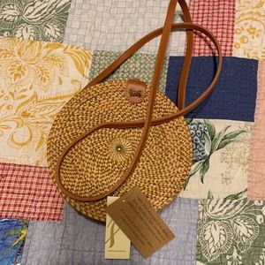 Crossbody bag woven grass bag